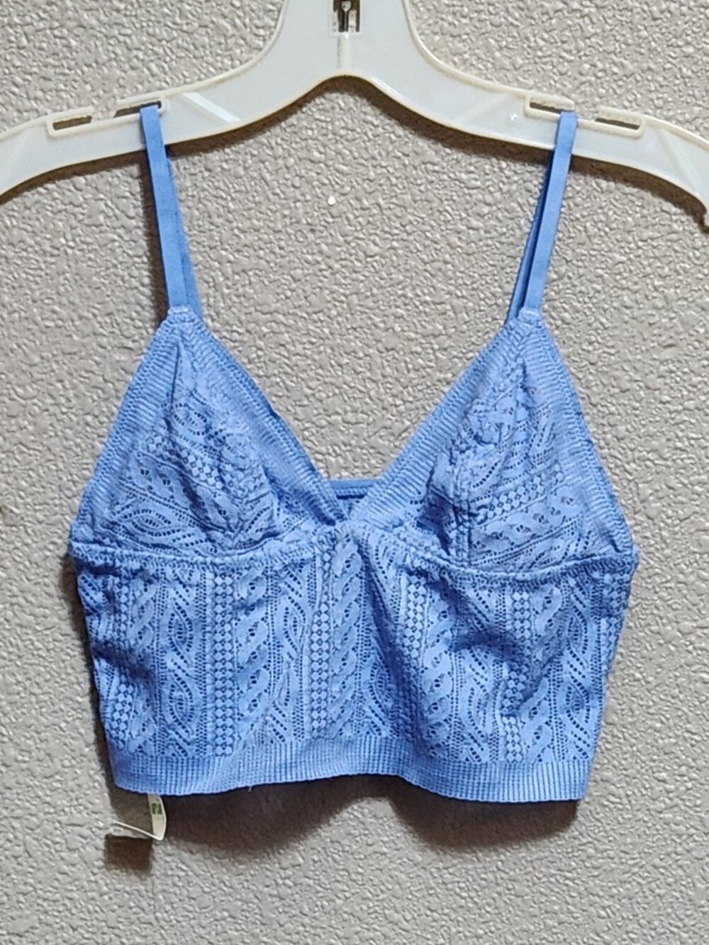 AERIE - Lace Bra Top Bralette Blue - NEW NWT